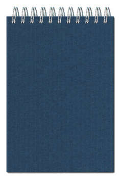 Канцтовар Полином Блокнот 650135 A6 105x145мм обложка картон 60л клетка спираль двойная синий