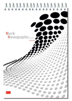Канцтовар Полином Блокнот для записей STENOGRAPHY 6С10 A5 обложка картон 60л клетка спираль ассорти