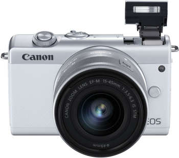 Фотокамера Canon EOS M200 белый 24.1Mpix 3" 4K WiFi 15-45 IS STM LP-E12 (3700C010)