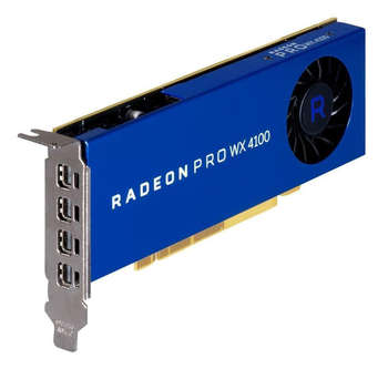 Видеокарта DELL PCI-E Radeon Pro WX 4100 AMD WX 4100 4096Mb 128bit DDR5/mDPx4 oem 490-BDVO