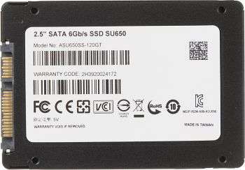 Процессор A-DATA Накопитель SSD  SATA III 120Gb ASU650SS-120GT-C Ultimate SU650 2.5"