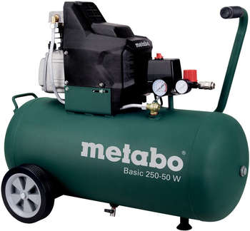 Компрессор пневматический Metabo Basic 250-50 W масляный 110л/мин 50л 1500Вт зеленый 601534000