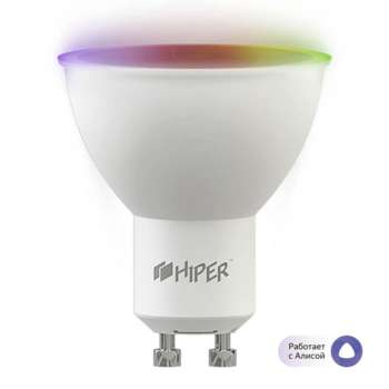 Устройство (умный дом) HIPER Лампа светодиодная Умная LED лампочка Wi-Fi IoT B1 HI-B1 RGB