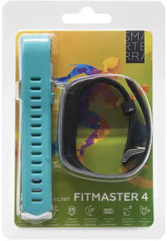 Умные часы, браслет Smarterra FitMaster 4 IPS корп.:черный рем.:черный SMFT-04BLGR