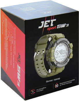 Умные часы, браслет Jet Смарт-часы Sport SW3 51мм 1.2" LCD серый