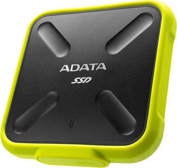 Внешний накопитель ADATA 256GB SD700 External SSD, USB 3.1, R440/W430, Yellow ASD700-256GU31-CYL