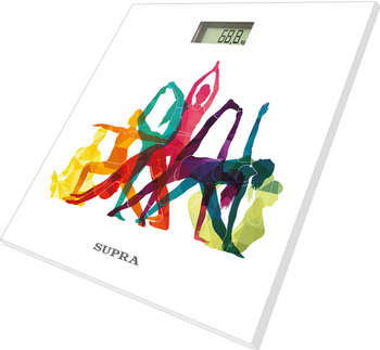 Весы SUPRA напольные электронные BSS-2001N макс.180кг рисунок/белый