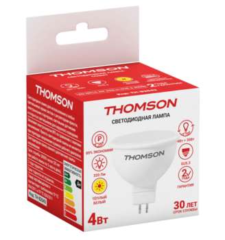 Лампа HIPER THOMSON LED MR16 4W 320Lm GU5.3 3000K TH-B2043 TH-B2043