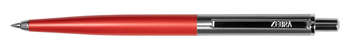 Ручка шариковая ZEBRA Ручка шариков. автоматическая 901  коралловый d=0.7мм син. черн. подар.кор. сменный стержень линия 0.5мм