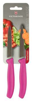 Нож кухонный VICTORINOX Swiss Classic компл.:2шт розовый блистер 6.7796.L5B