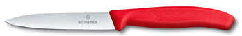 Нож кухонный VICTORINOX Swiss Classic  для чистки овощей и фруктов лезв.100мм прямая заточка красный
