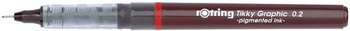 Ручка роллер ROTRING TIKKY GRAPHIC :3 ручки: 0.2/0.4/0.8мм черные чернила 1904811