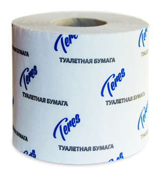 Бумага туалетная ТЕРЕС 1-нослойная 54м натуральный цвет