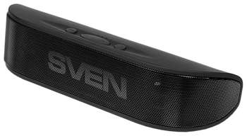 Портативная акустика Sven PS-70BL, черный, акустическая система 2.0, мощность 2x3 Вт , Bluetooth, встроенный аккумулятор SV-014629
