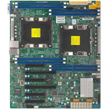 Материнская плата для сервера SuperMicro MBD-X11DPL-i-O, 2x LGA 3647, C622, 8xDDR4 Up to 2TB 3DS ECC RDIMM/3DS ECC LRDIMM, 2 PCI-E 3.0 x16, 3 PCI-E 3.0 x8, 1 PCI-E 3.0 x4 ports; RAID 0,1,5,10, Dual LAN with Lewisburg Marvell 88E1512 PHY