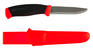 Нож кухонный MORAKNIV Companion F стальной лезв.99мм серрейт. заточка черный/красный 11828