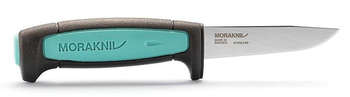 Нож кухонный MORAKNIV Flex стальной лезв.88мм прямая заточка черный/голубой 12248
