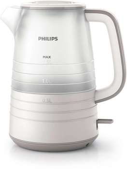 Чайник Philips HD9336/21 1.5л. 2200Вт бежевый/белый