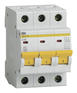 Автоматический выключатель IEK Выключатель автоматический MVA20-3-050-C ВА47-29 50A тип C 4.5kA 3П 400В 3мод белый