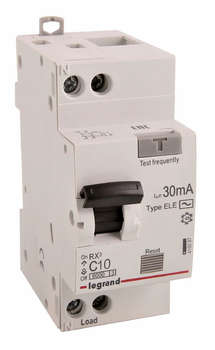 Автоматический выключатель Legrand RX3 419397 10A 6kA 30мА AC 1П+Н 230В 2мод белый