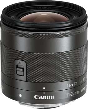 Объектив Canon EF-M IS STM 11-22мм f/4-5.6 черный 7568B005
