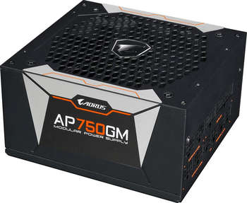 Блок питания Gigabyte ATX 750W AORUS GP-AP750GM 80+ gold 24+2x pin APFC 135mm fan 6xSATA Cab Manag RTL (28200-AP75GM-1EUR)