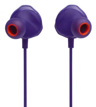 Игровая гарнитура JBL Наушники с микрофоном Quantum 50 фиолетовый 1м вкладыши в ушной раковине