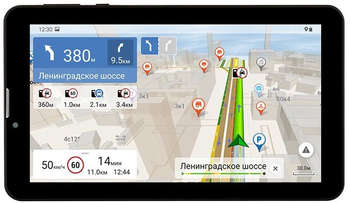 GPS-навигатор NAVITEL Навигатор Автомобильный GPS T737 PRO + TC500 7" 1024x600 16384 microSD Bluetooth черный Navitel