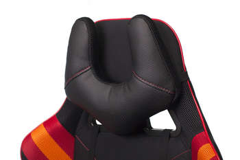 Игровое кресло VIKING 4 AERO черный/красный искусст.кожа/ткань с подголов. крестовина пластик