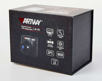 Автомобильный видеорегистратор Artway Видеорегистратор AV-395 черный 2Mpix 1080x1920 1080p 170гр. GPS