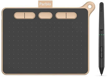 Графический планшет PARBLO Ninos S USB Type-C черный/розовый