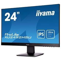Монитор IIYAMA 23.8" XU2492HSU-B1 черный {IPS LED 1920x1080 5ms 16:9 250cd 178гр/178гр D-Sub HDMI DisplayPort 2Wx2}