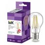 Лампа IEK LLF-A60-7-230-40-E27-CL LED A60 шар прозр. 7Вт 230В 4000К E27 серия 360°