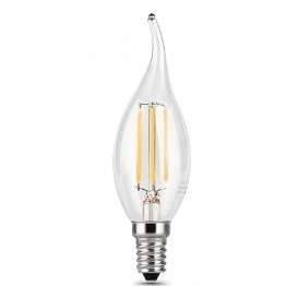 Лампа GAUSS 104801205 Светодиодная LED Filament Свеча на ветру E14 5W 450lm 4100K 1/10/50