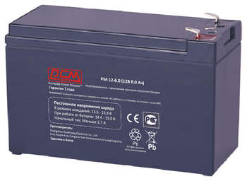 Аккумулятор для ИБП Powercom Батарея для ИБП PM-12-6.0 12В 6Ач