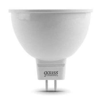 Лампа GAUSS 13527 Светодиодная LED Elementary MR16 GU5.3 7W 550lm 4100K 1/10/100 0