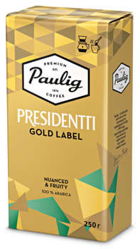 Кофе Paulig молотый Presidentti Gold Label 250г.