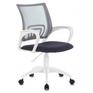 Кресло, стул BURO Кресло Бюрократ CH-W695NLT темно-серый TW-04 TW-12 сетка/ткань крестовина пластик пластик белый
