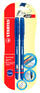 Ручка шариковая STABILO Набор ручек шариков. Exam Grade 588/41-2В d=0.4мм син. черн. блистер  1стерж. резин. манжета