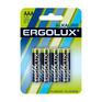 Аккумуляторная батарея ERGOLUX Батарея Alkaline LR03-BL4 AAA 1250mAh  блистер