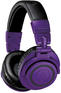 Наушники AUDIO-TECHNICA ATH-M50XBTPB фиолетовый матовый беспроводные bluetooth оголовье (80001237)