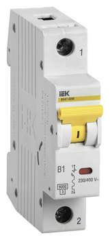 Автоматический выключатель IEK Выключатель автоматический MVA31-1-010-B ВА47-60M 10A тип B 6kA 1П 230/400В 1мод белый