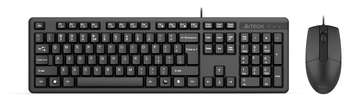 Комплект (клавиатура+мышь) A4TECH Клавиатура + мышь KK-3330S клав:черный мышь:черный USB