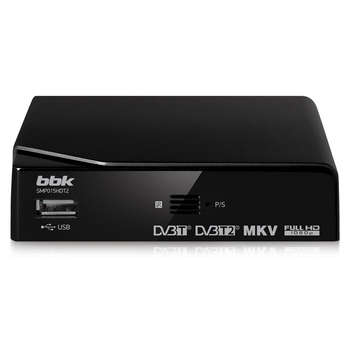 Спутниковый ресивер BBK DVB-T2 SMP015HDT2 черный