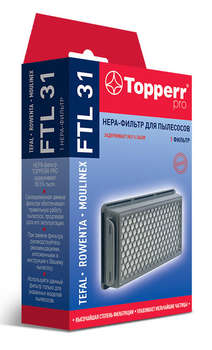 Аксессуар для пылесоса TOPPERR НЕРА-фильтр FTL31 1176