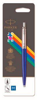 Ручка PARKER шариков. Jotter Color  голубой M син. черн. блистер