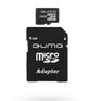 Карта памяти Qumo Micro SecureDigital 16Gb QM16MICSDHC10 {MicroSDHC Class 10, SD adapter}