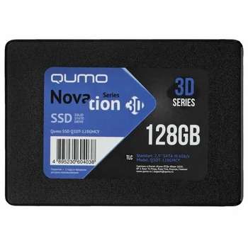 Накопитель SSD Qumo SSD 128GB Novation TLC Q3DT-128GMCY {SATA3.0}
