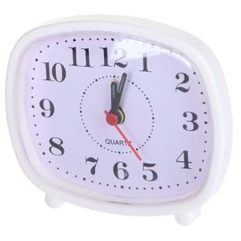 Акустическая система Perfeo Quartz часы-будильник "PF-TC-005", прямоугольные 10*8,5 см, белые