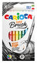 Carioca Фломастеры Super Brush 42937 кисть смываемые 10цв. коробка с европодвесом